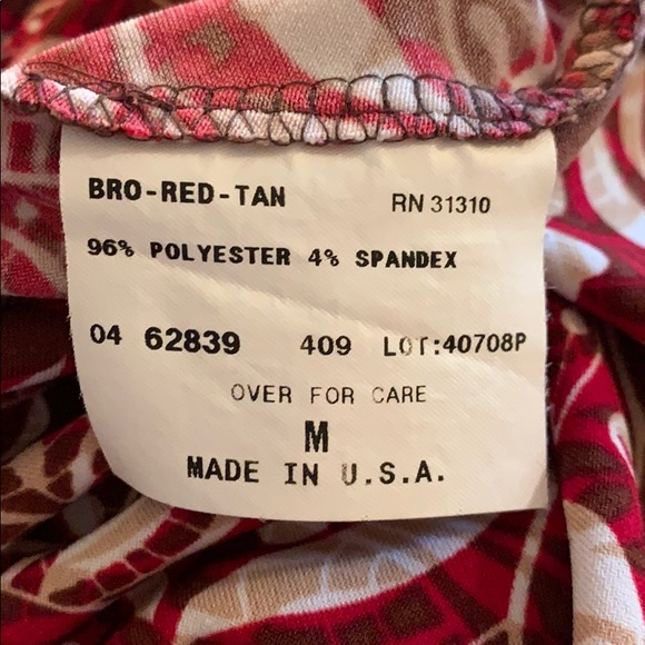 Cute Multicolored V-Neck Blouse - Picture 7 of 7